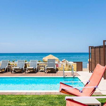 Espera Luxury Beach Front Residence With Pool & Bbq, By Thinkvilla Rethymno (Crete) Bagian luar foto