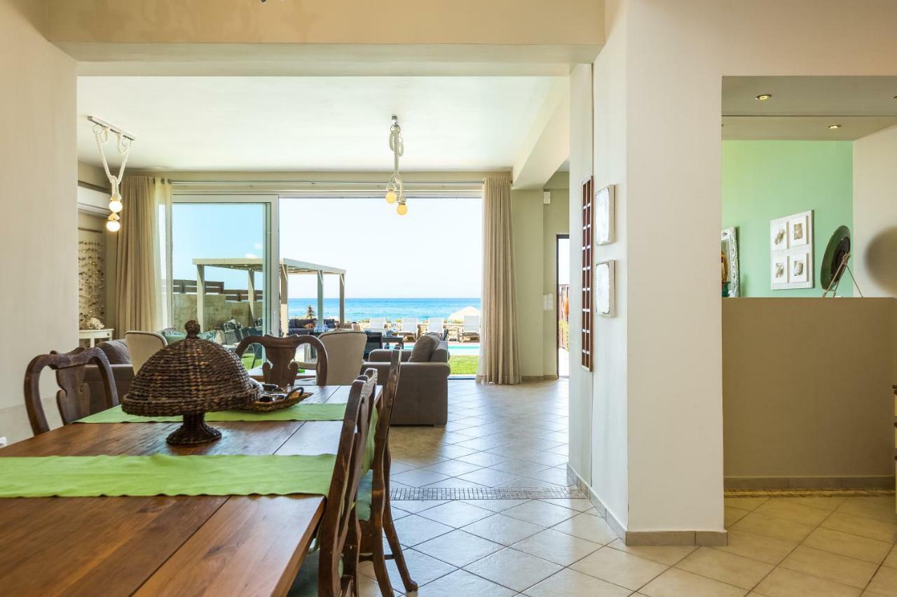 Espera Luxury Beach Front Residence With Pool & Bbq, By Thinkvilla Rethymno (Crete) Bagian luar foto